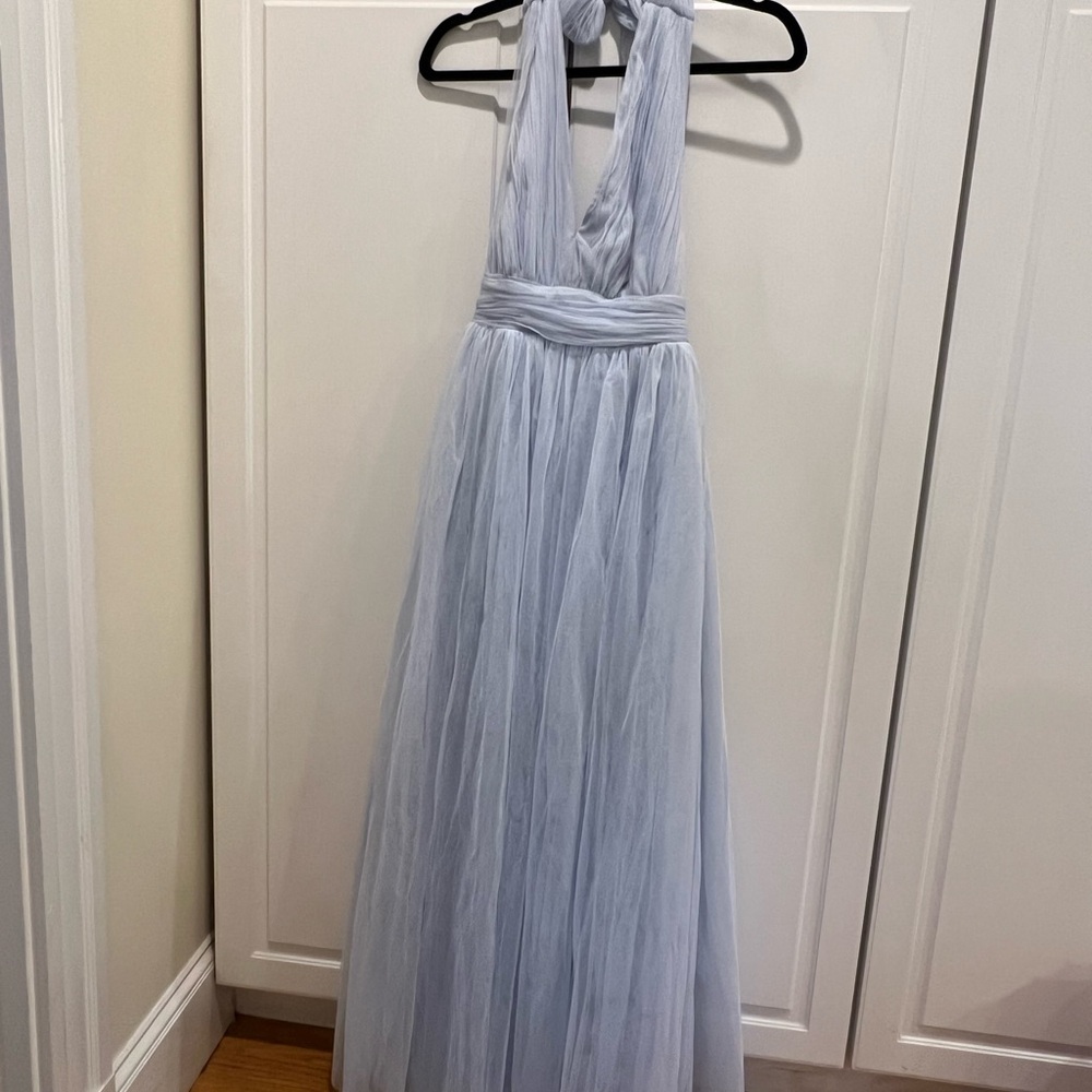 ASOS Light Blue Backless Dress